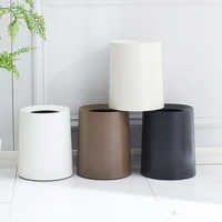 plastic large trash bin bedroom modern kitchen toilet bin living room trash can creative home cubo basura waste bin dj60lt