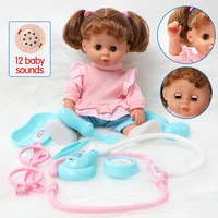 30 5 cm diy simulation bebe reborn doll game props set long hair baby girl doll 12 inch body soft silicone education toys gifts