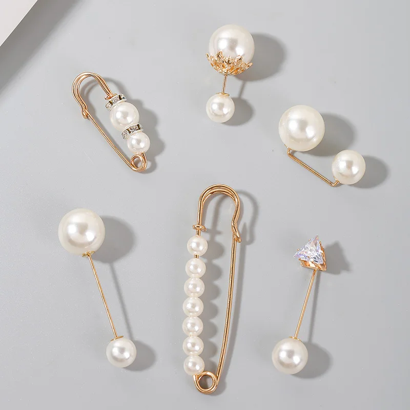 6 шт./компл. Модные женские золотистые металлические треугольные кристаллы белые