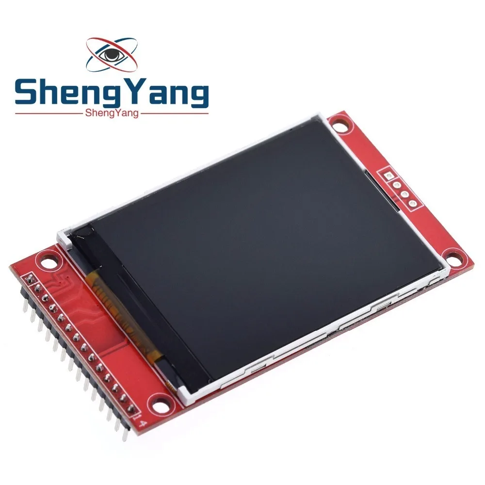 2," 2,4 дюйма 240x320 SPI TFT lcd модуль последовательного порта 5 В/3,3 В PCB адаптер Micro SD карта ILI9341 ЖК-дисплей белый светодиодный для Arduino