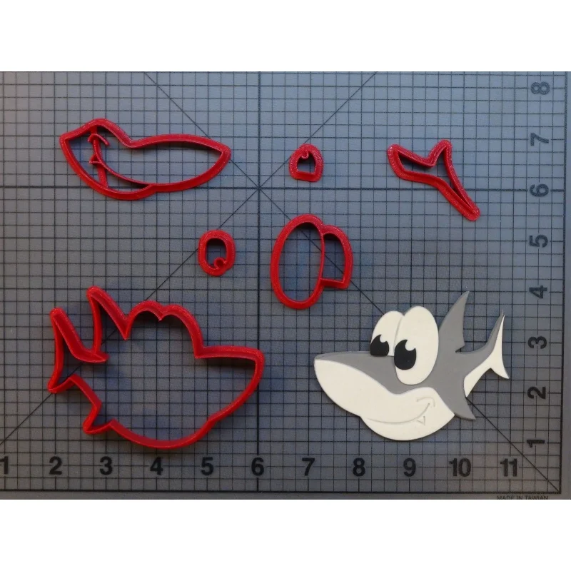 Ocean Animl Shark Silhouette Fondant Cupcake Top Cookie Cutter | Дом и сад