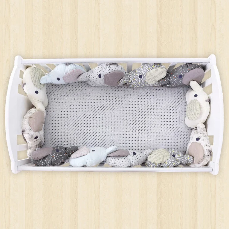 6 шт./лот детская кровать бампер кроватка слон защита для кроватки новорожденных