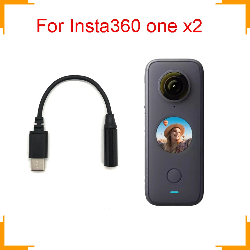 Адаптер микрофона Insta360 one x2 Официальный аудио адаптер ручные аксессуары для