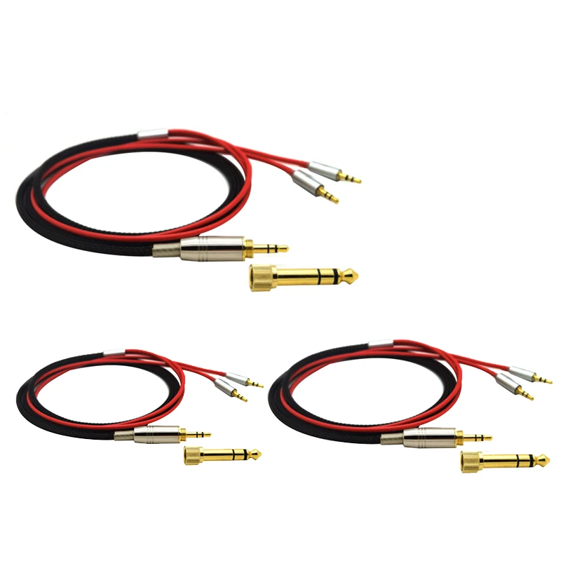 

for Hifiman HE400S HE-400I HE560 V2 Replacement Cable Headphone 3.5mm Male 6.35mm to 2X 2.5mm Male Audio HIFI Cord