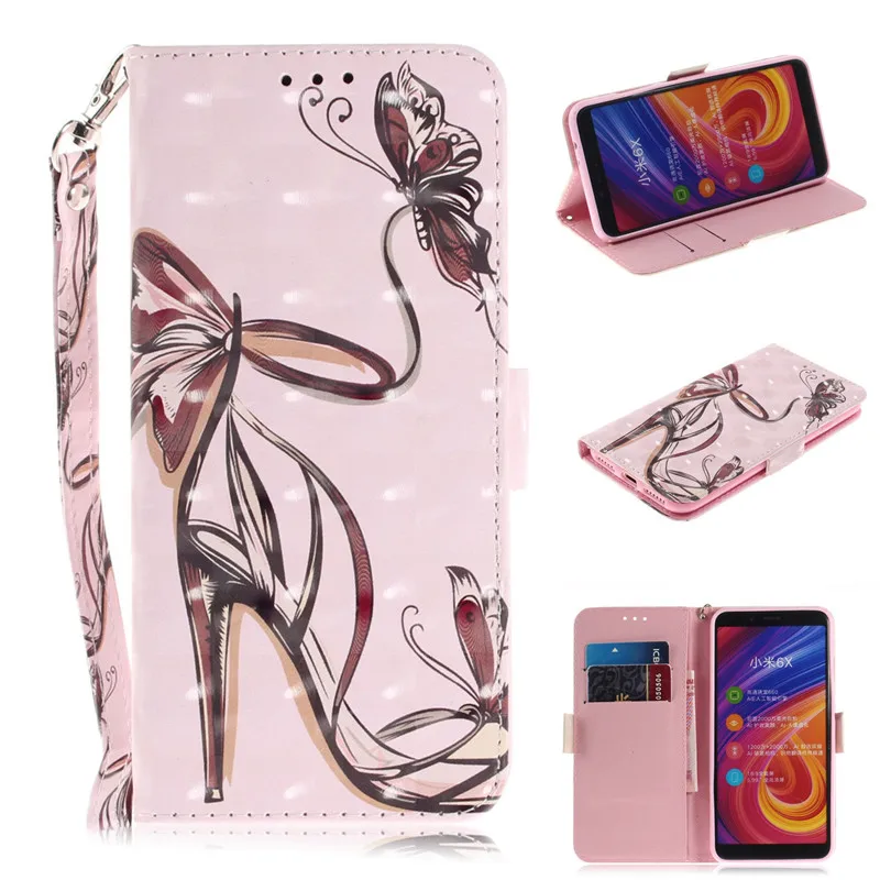 PU leathen 8 Кожаный чехол для Redmi 6A, чехол для Xiaomi Redmi 6, чехол для Xiaomi Redmi 6 6A, чехол, 3D кошелек, откидная подставка, чехол для телефона s - Цвет: PU leathen 8