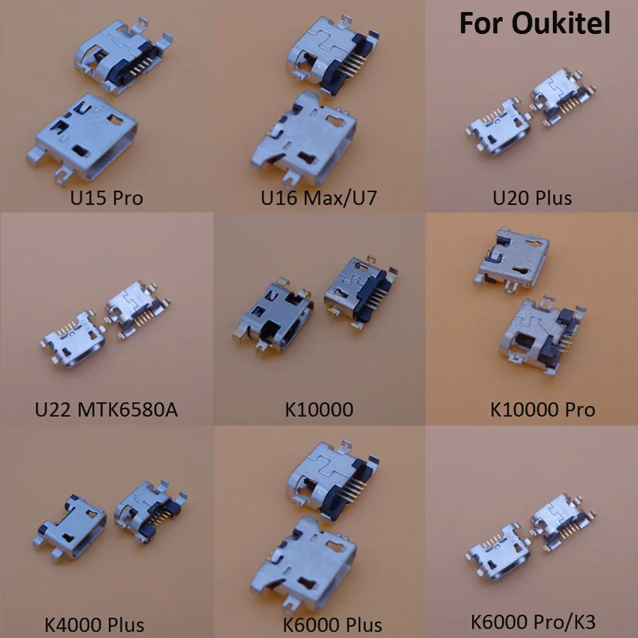 10 шт./лот для Oukitel K6000 Plus K4000 K10000 Pro U22 U16 Max U15 U15S K8 разъем Micro USB Jack Socket Dock зарядное устройство порта разъема.