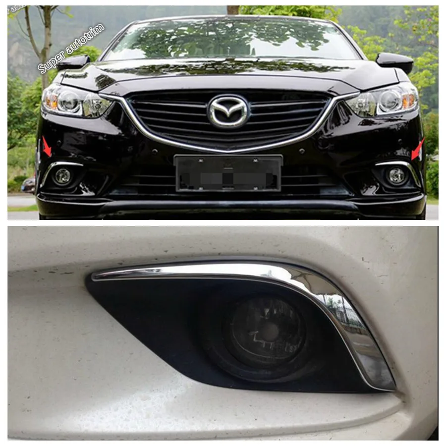 Для Mazda 6 Atenza m6 Gj 2014 2015 Хромированная передняя Центральная сетчатая решетка гриль