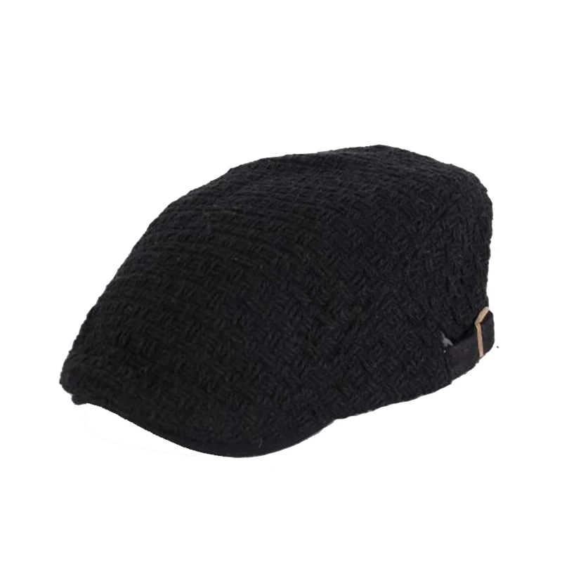Мужская хлопковая кепка газетчика модная классическая Зимняя плющ женская шапка
