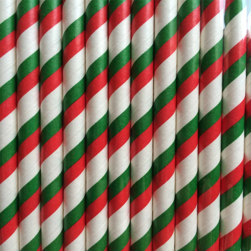 25 шт. бумажные радужные одноразовые трубочки для свадьбы дня рождения вечеринки