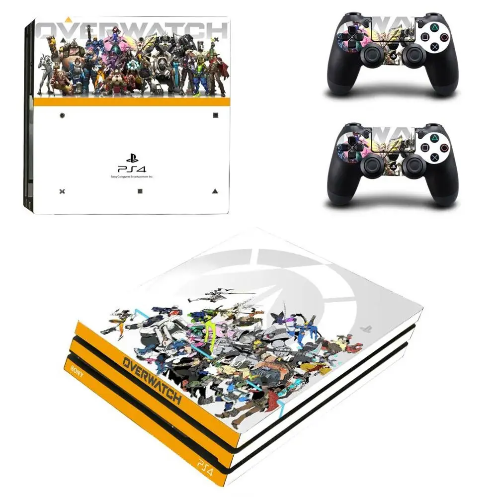 PS4 Pro sticker s Overwatch Play station 4 Skin OW наклейки Pegatinas для playstation консоли и контроллера| |