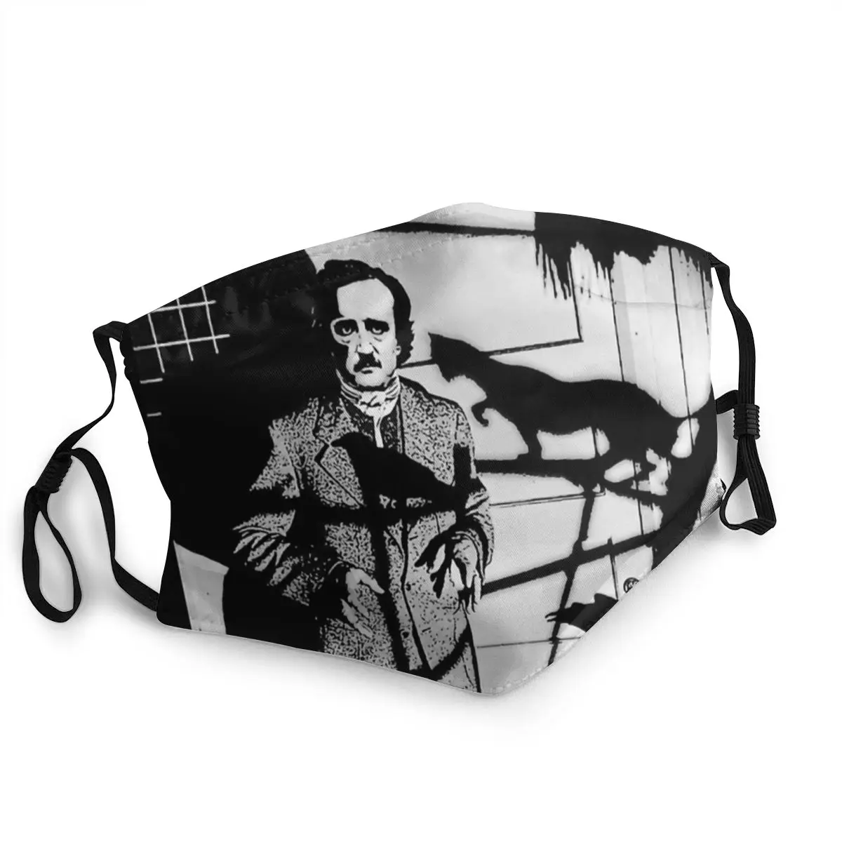 Моющиеся Mascarillas EDGAR ALLAN POE черная маска для рта The Walking Dead Thriller серии эмоций