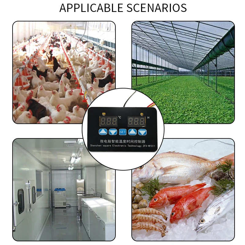 Терморегулятор с двойным цифровым датчиком температуры термостат охлаждения