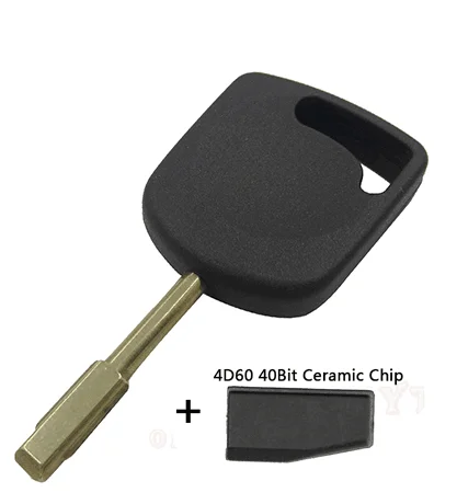 shell carbon chip Okeytech для Ford Mondeo Focus Transit Escort KA XJ8 ключ зажигания с транспондером оболочки со стеклом/углеродом 4D60 чип FO21 лезвие - Цвет: shell carbon chip