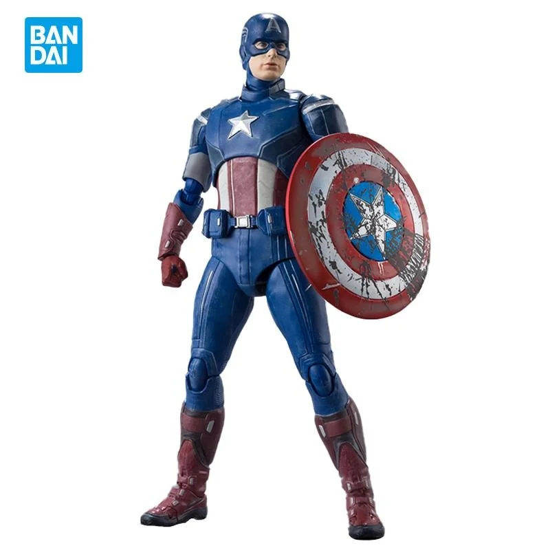 

15Cm Bandai SHF S.H.Figuarts Avengers Figure Captain America Marvel Action Figure Collection Model Kids Toys Gift