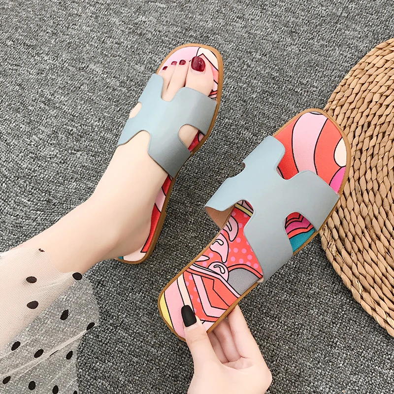 Женские шлепанцы Лидер продаж сезон лето Новинка стильные удобные повседневные