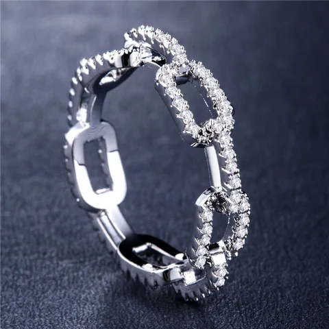 Женское кольцо Стразы с серебряным покрытием, розовое золото, медь, винтажные свадебные украшения, кольца, тренд 2021