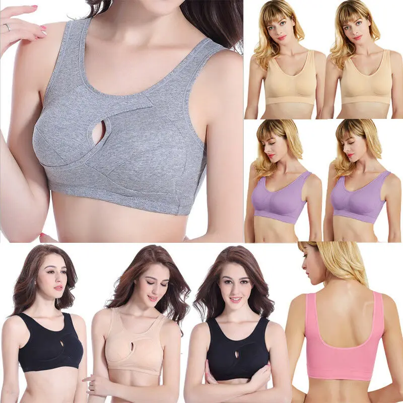 Женский бюстгальтер для тренировок без проволоки косточек с перекрестной