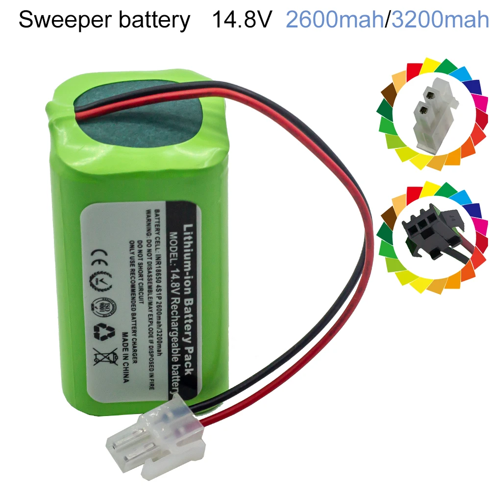 NEW/14.8V 2600mah 3200Mah Lithium Battery For ILIFE A4 A4s V7 A6 V7s Plus Robot Vacuum Cleaner ILife 4S1P Full Capacity Li-Ion |