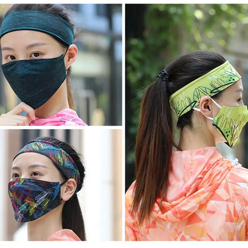 Унисекс Летняя шелковая противоуф Двусторонняя мультяшная граффити маска для