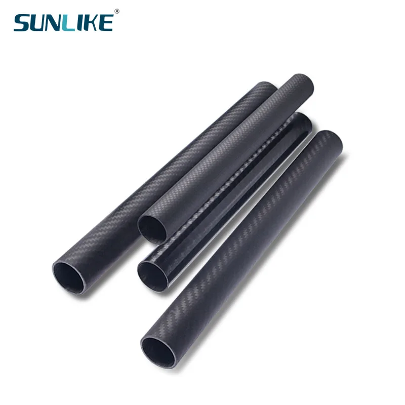 

3 PCS Length 330MM Carbon Fiber Tube Pipe 33CM Diameter 30mm 32mm 33mm 34mm 35mm 37mm for RC Model Airplane Drone Accessories