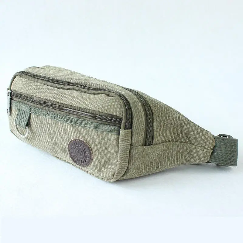 

2020 New Fashion Leisure Canvas Waist Bag Sports Straddle Bag Outdoor Riding Waist Leg Bag Pocket Fanny Pack Banana bag