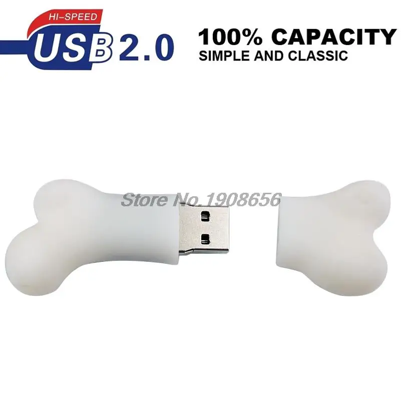 Милые Собаки кости USB флешки мультфильм в форме флэш-накопитель 128 МБ 32 Гб внешний