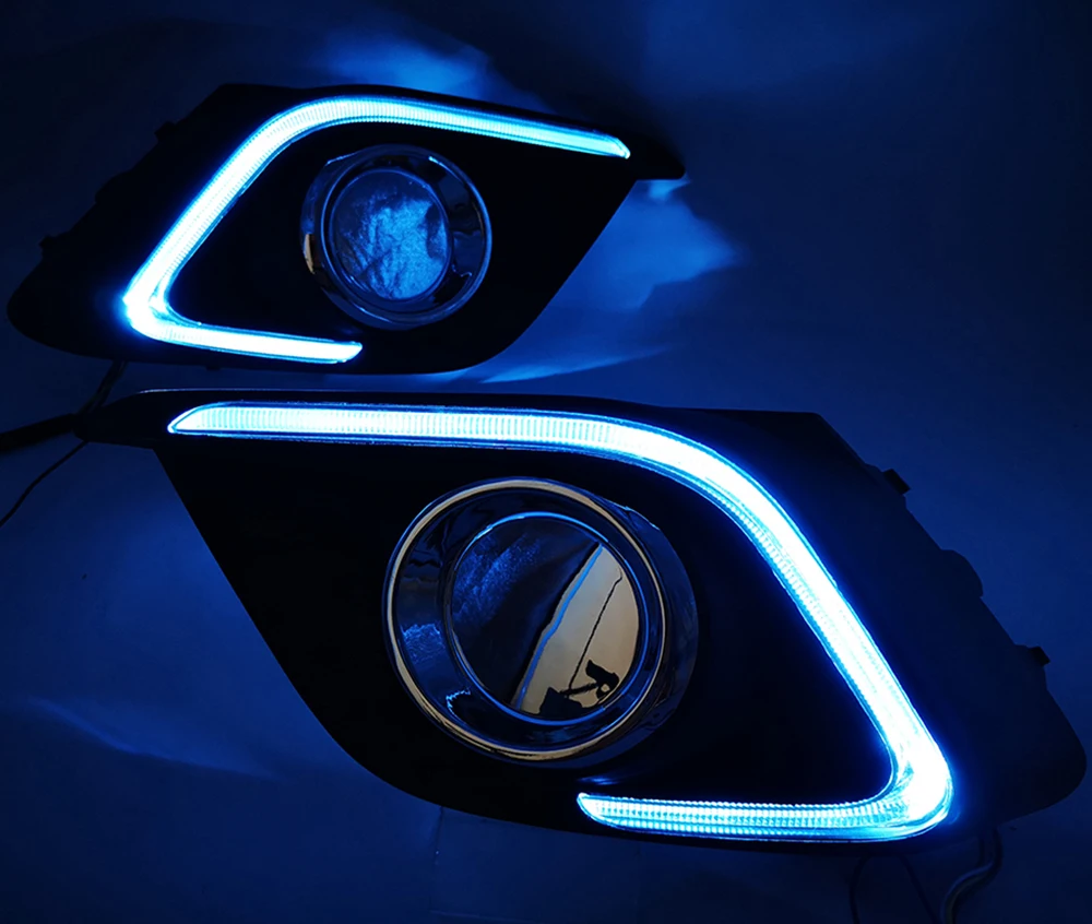 Автомобильная проблесковая 1 пара для Mazda 3 Mazda3 Axela 2014 2015 2016 светодиодный DRL Дневной