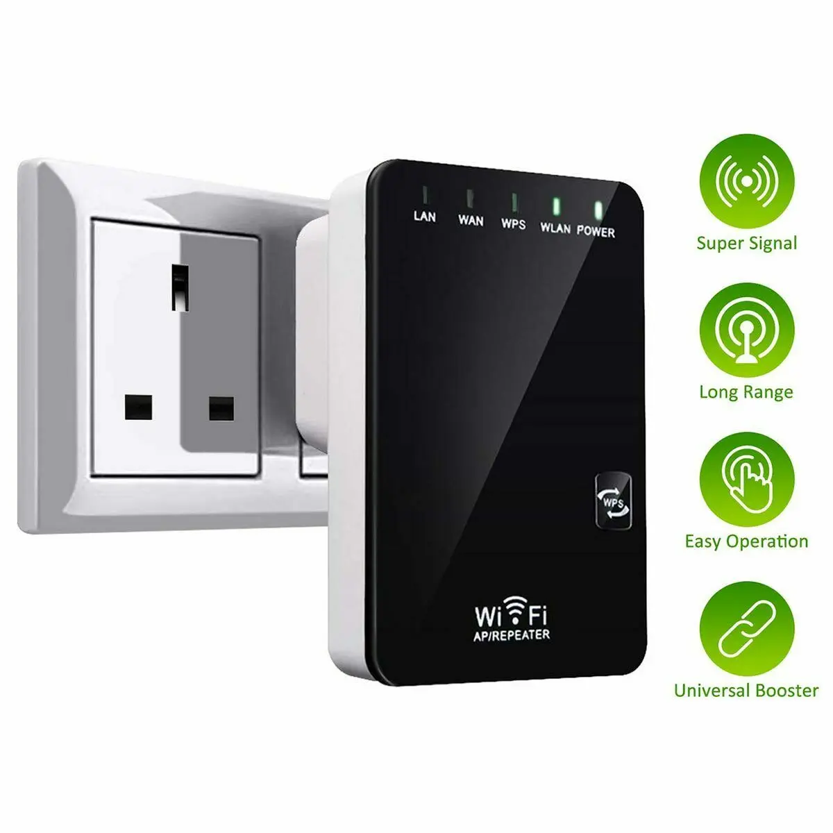 Беспроводной Wi-fi ретранслятор усилитель сигнала дальнего действия