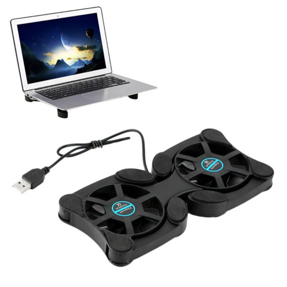 USB Cooling Pad Cooler Fan Charging Board 2 Mute Radiator Controller Heat Sink Portable Computer Notebook | Компьютеры и офис