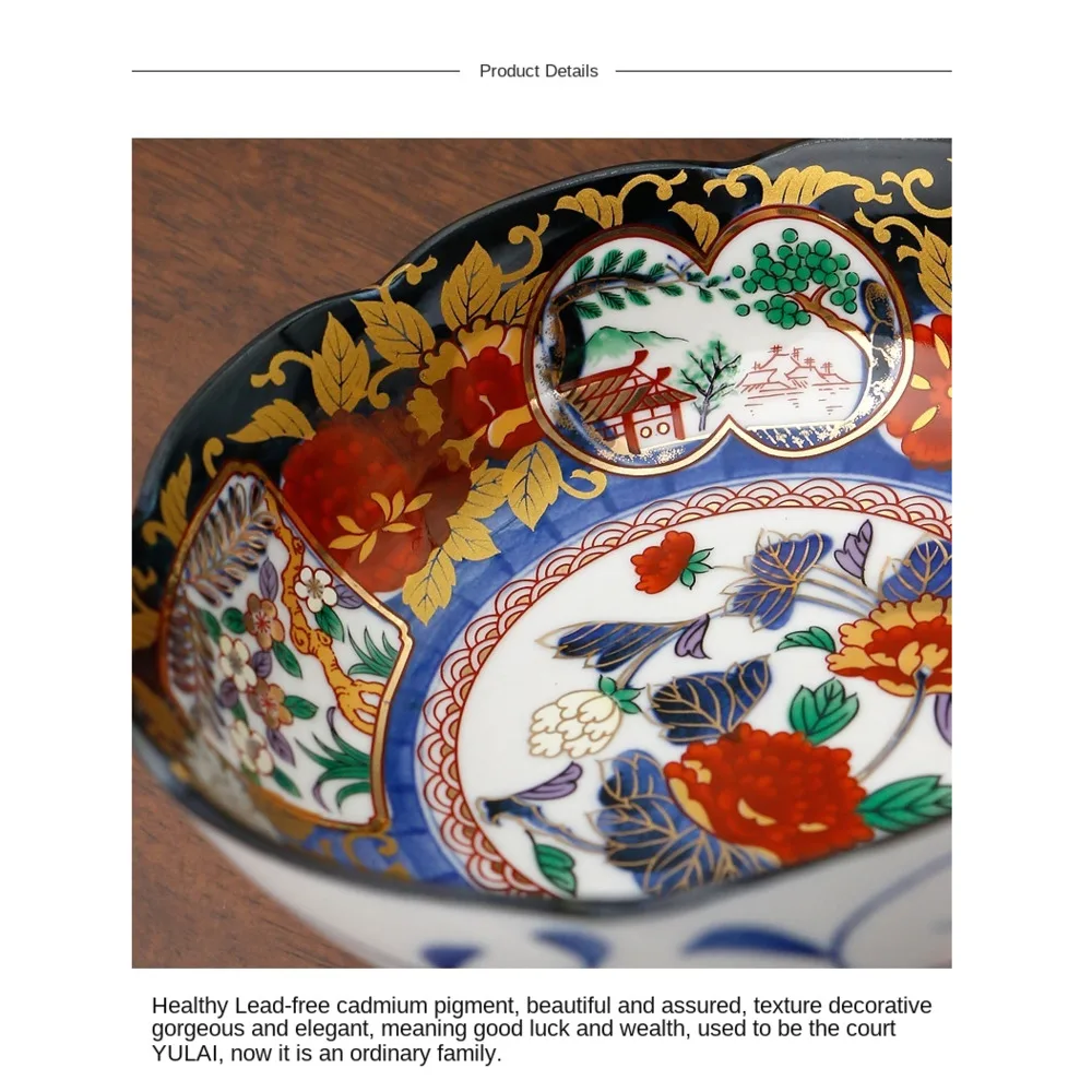 

Kitchen Bar Counter Supplies Tableware of Household Imported Ceramic Bowl Japanese Style Tablew