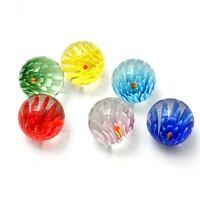 6pcs 25mm colorful glass marbles kids marble run game marble solitaire toy accs vase filler fish tank home decor canicas