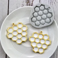 fondant silicone mold honeycomb cavity easy to demold craft for diy maker provide customizable
