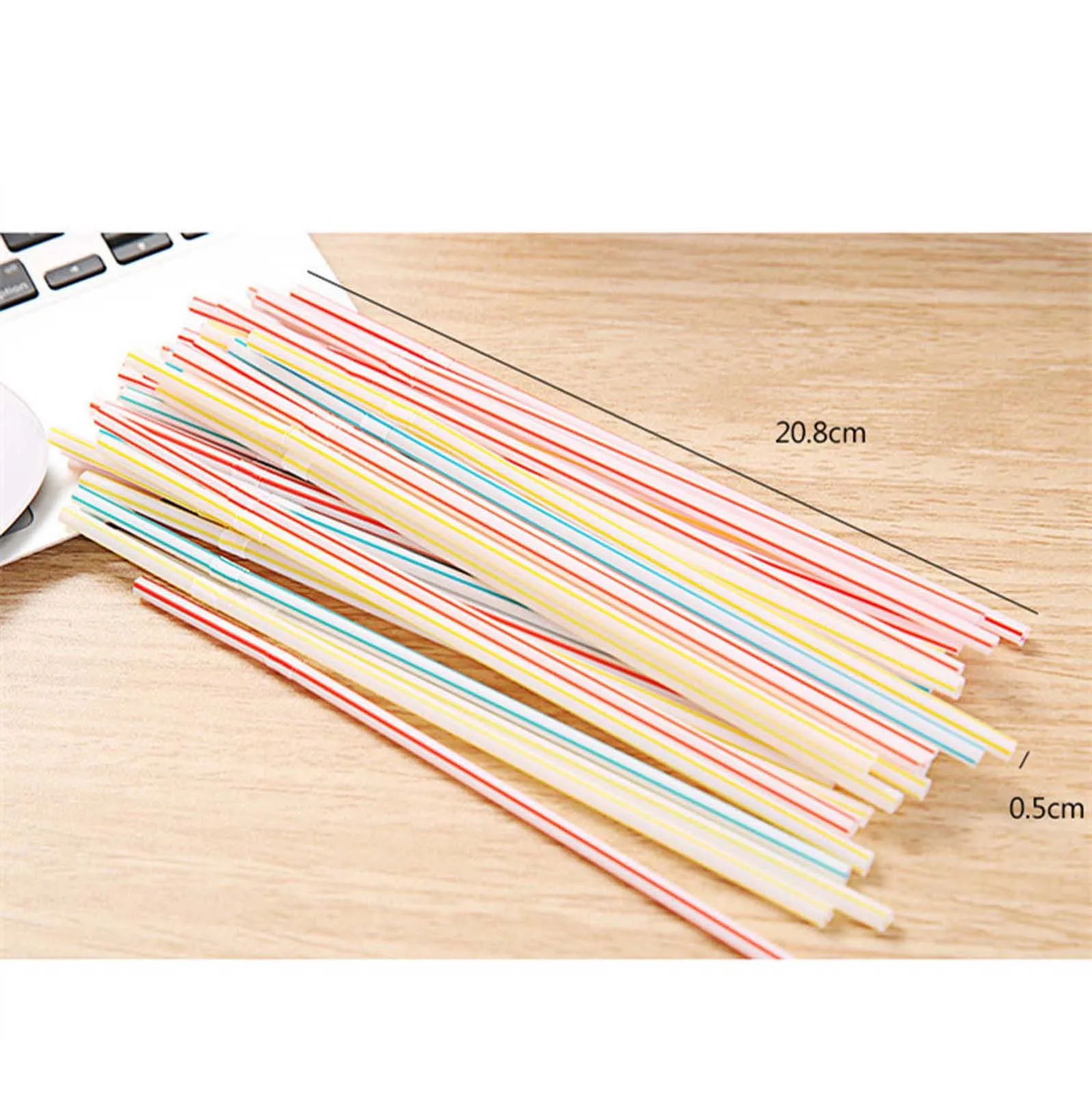 400pcs Plastic Disposable Straws For Parties/bar/beverage Shops/home Kicthen Tool | Дом и сад