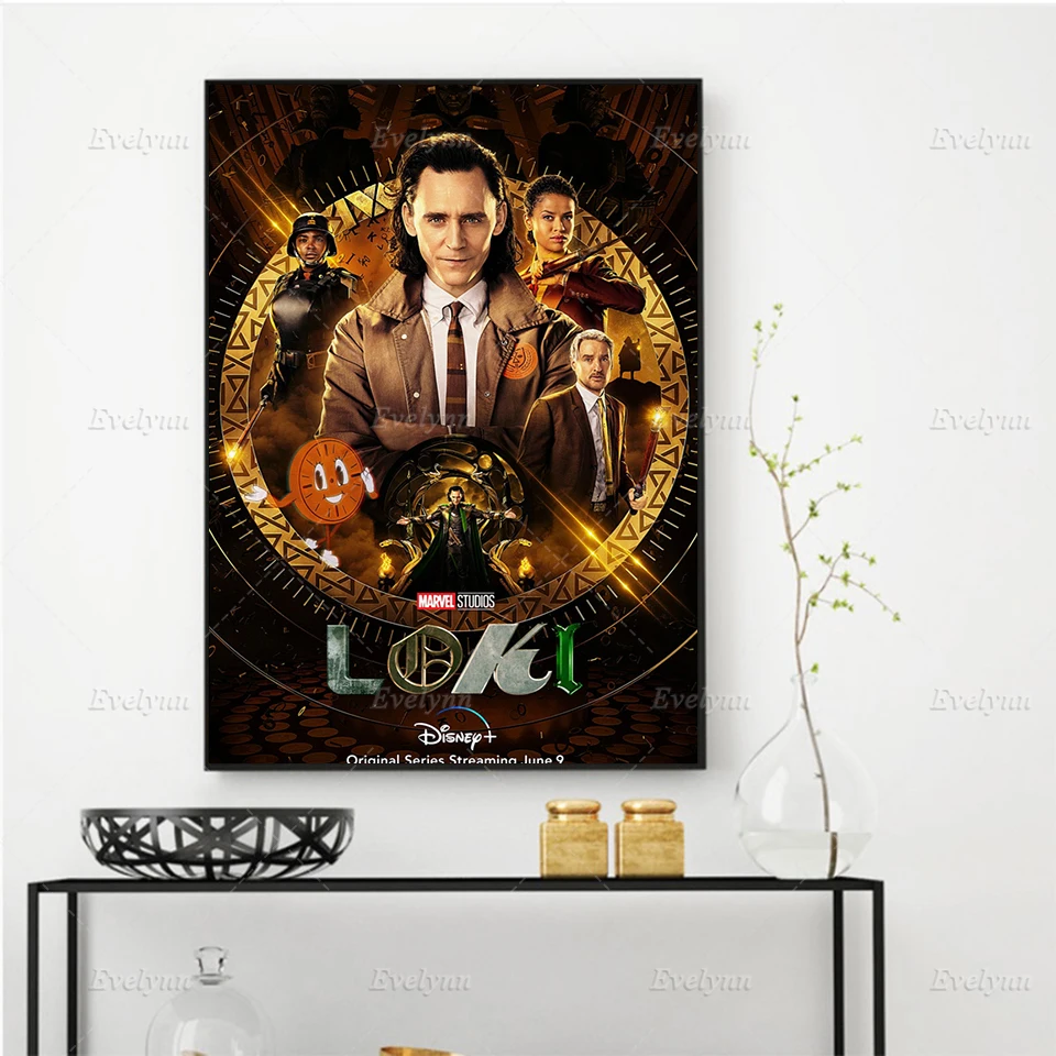 

New Nordic Abstract Marvels Superhero Loki Movie Poster And Print Modular Pictures Wall Art Canvas Painting Room Home Decoration