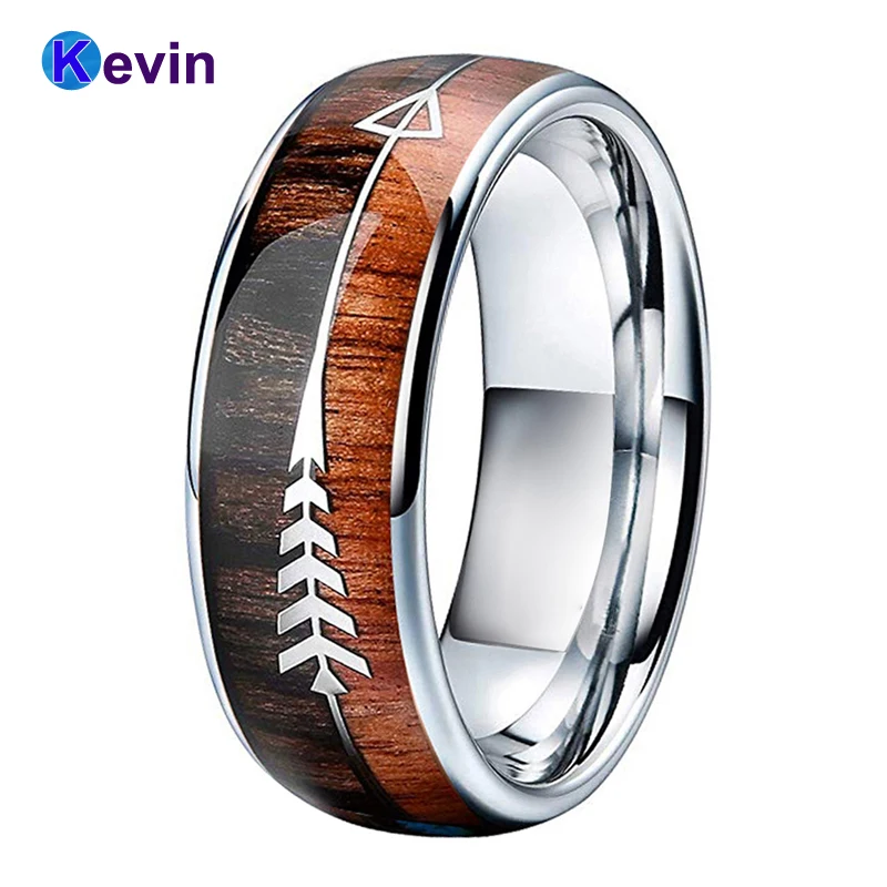 Мужское и Женское Обручальное кольцо из карбида вольфрама с двойной вставкой