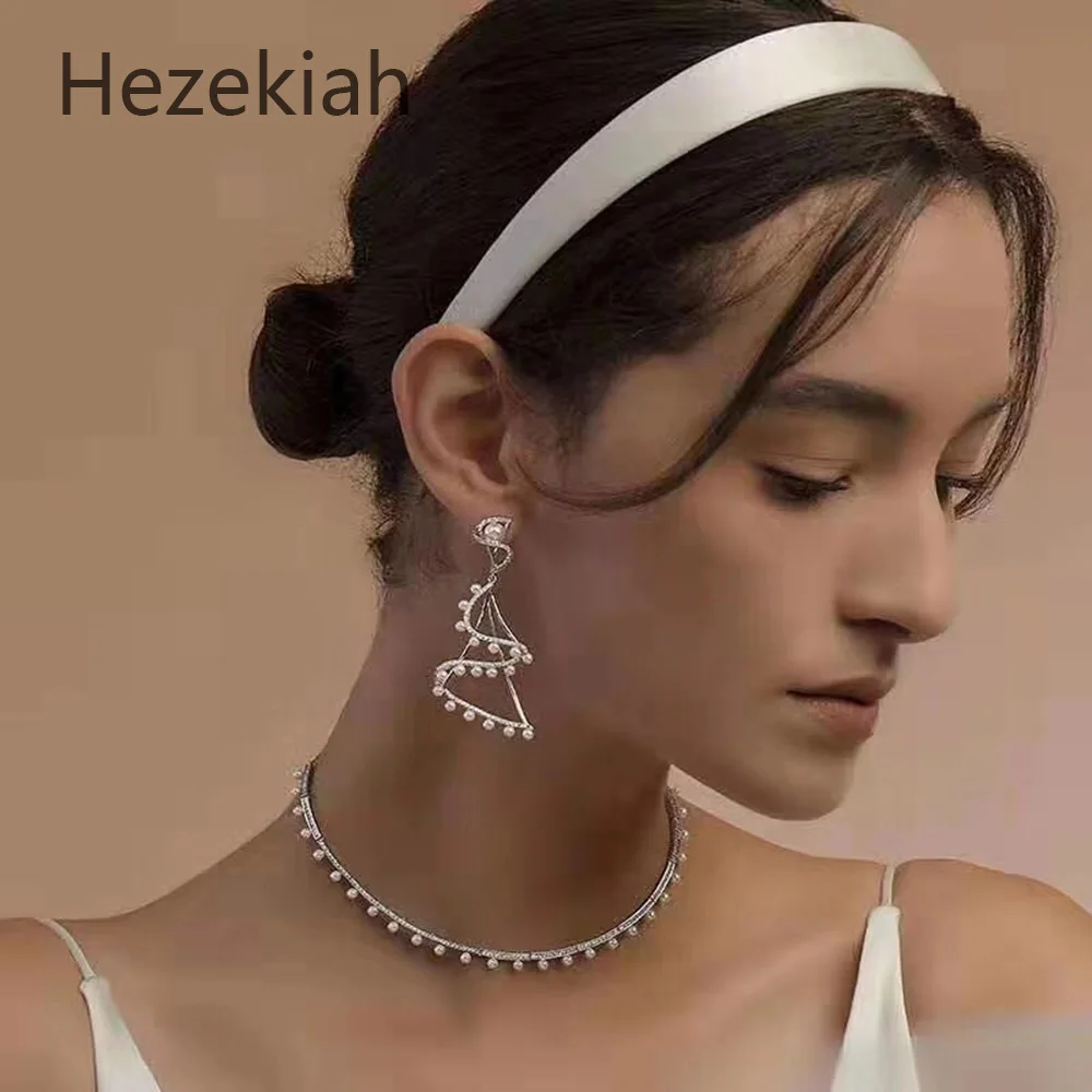 Hezekiah игольчатые серьги для свадебного платья невесты темпераментные и модные
