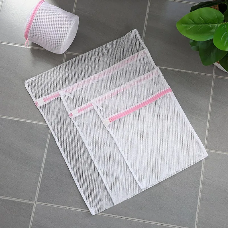 

5PC/4PC Lingerie Bags Mesh Laundry Bags Reusable Net Washing Bags With Zipper Closure Mesh Net Wash Bags