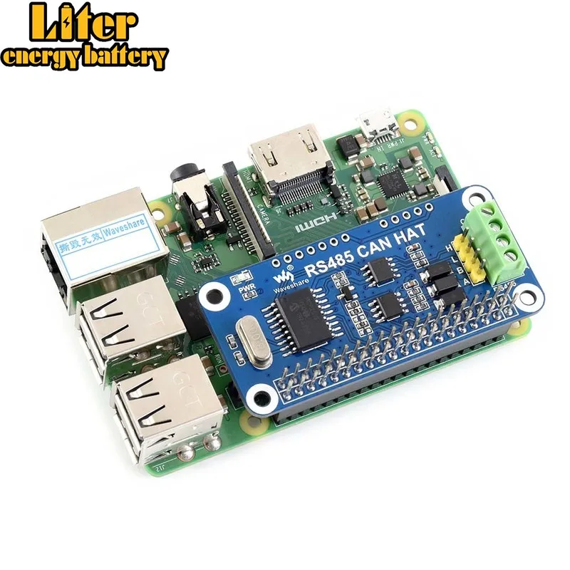 Плата Waveshare RS485 CAN для Raspberry Pi Zero/Zero W/Zero WH/2B/3B/3B + встроенный контроллер CAN: MCP2515 485
