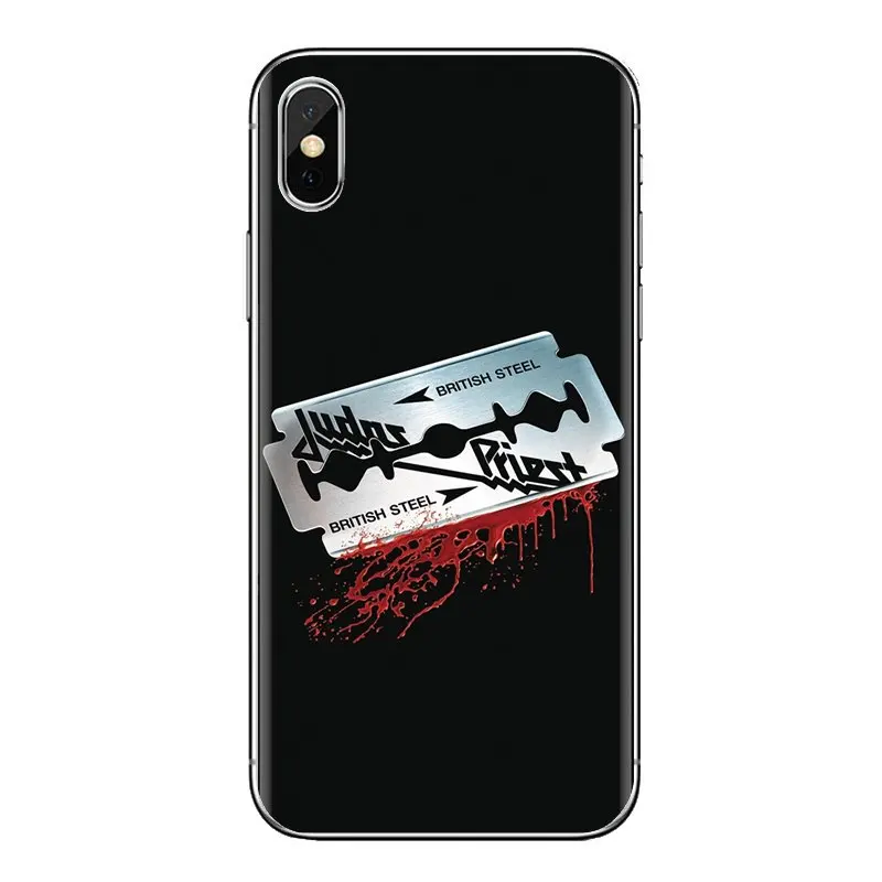 Чехол для телефона judas priest british steel Rob iPhone XS Max XR X 4 4s 5 5S 5C SE 6 6S 7 8 Plus samsung Galaxy J1 J3 J5 J7 A3 A5 |