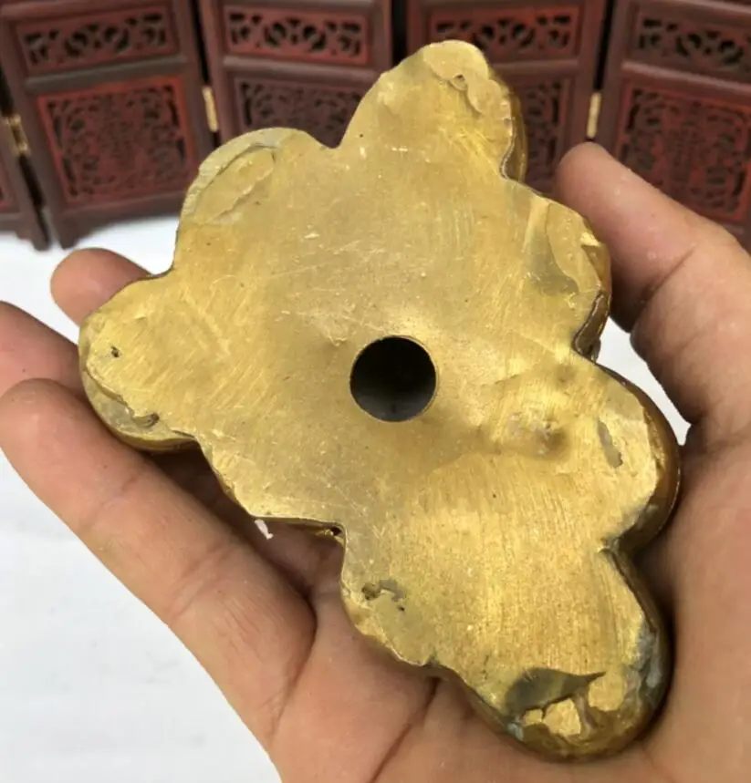 

China brass three foot gold toad crafts statue