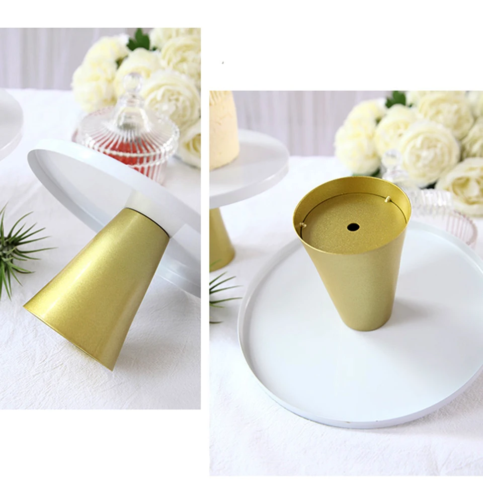 Msjo Cupcake Stand Metal Golden Dessert Table Christmas Wedding Birthday Party Decoration Cake Pastry Fruit Display Tray | Дом и сад