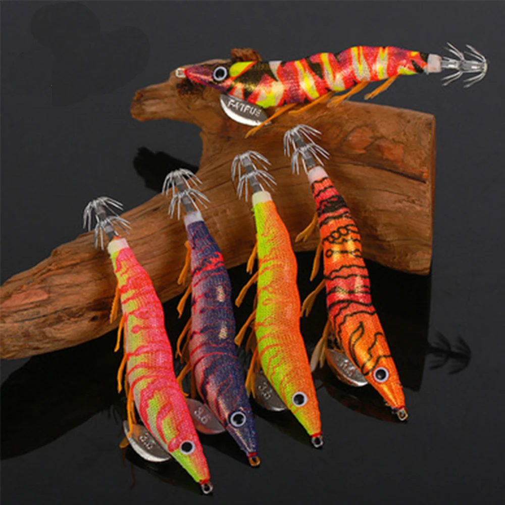 Artificial Squid Hook Bait Shrimp Jig Silicone Fishing Lure Glow in dark shone Spinnerbait Octopus Soft foot Tackle | Спорт и