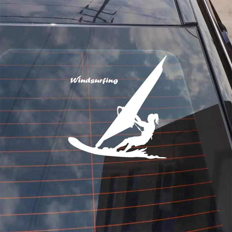 Виниловые наклейки YJZT для водного спорта виндсерфинга пляжа стильных стикеров