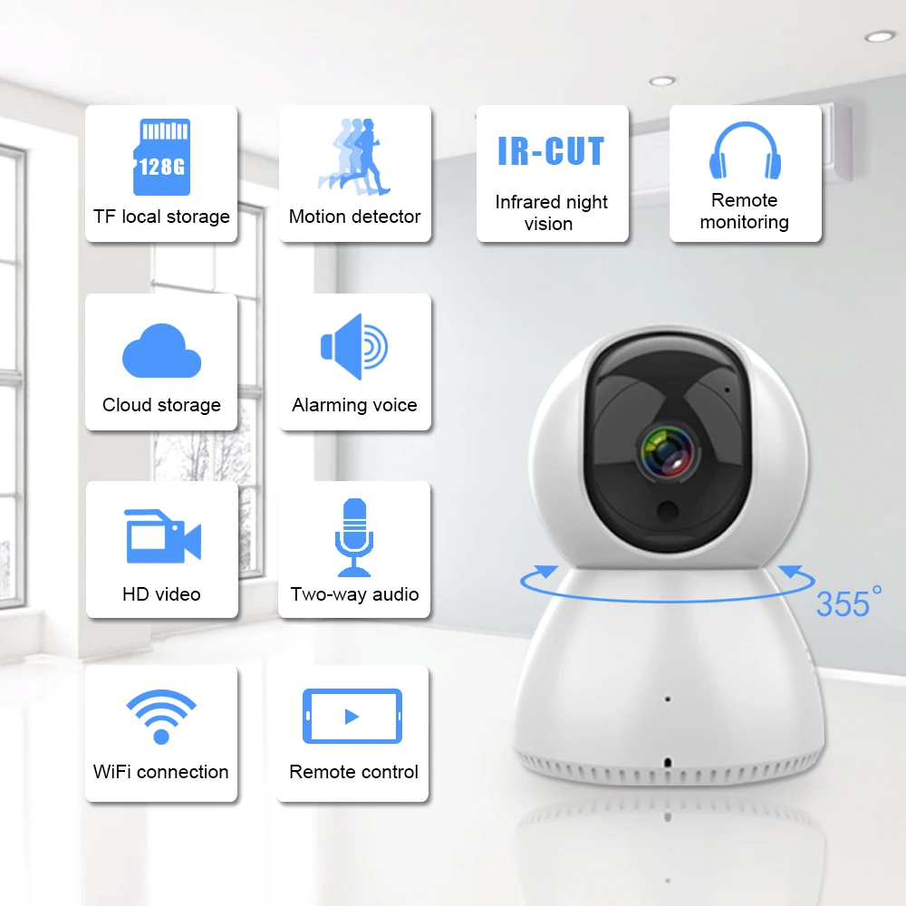 Беспроводная домашняя охранная сигнализация Tuya Gsm 4G Wi-Fi с камерой и датчиком