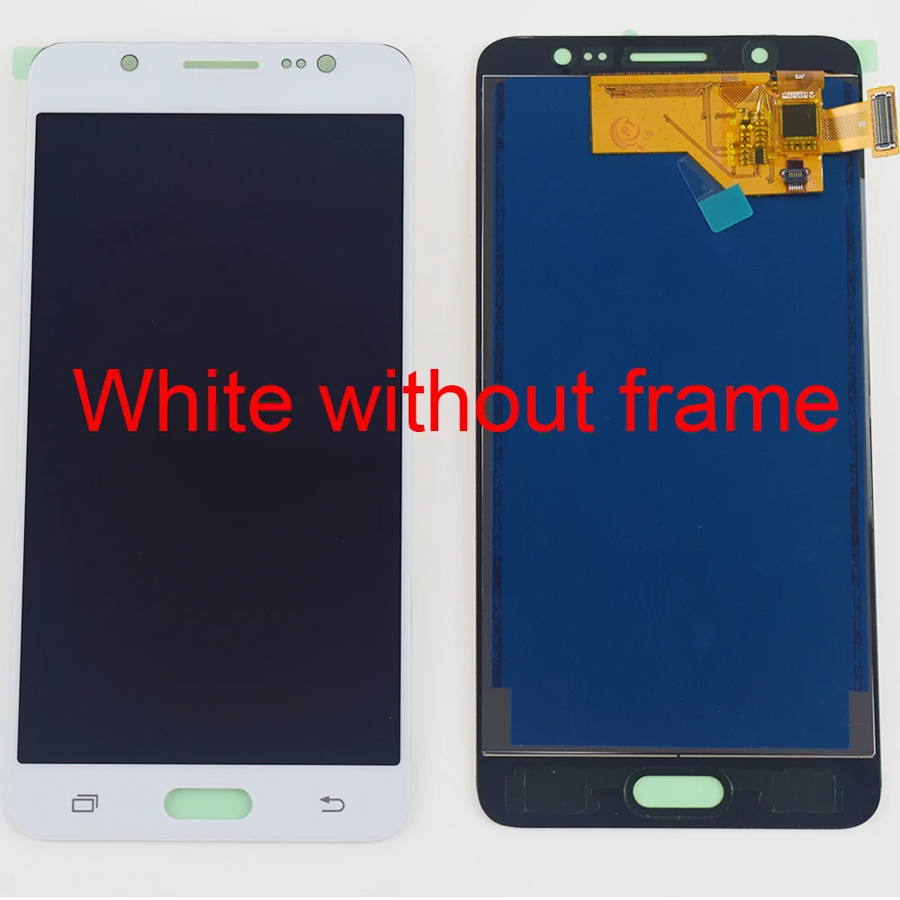 white without frame Для samsung Galaxy J5 ЖК-дисплей Экран J510FN J510F J510G J510Y J510M J510 ЖК-дисплей Дисплей кодирующий преобразователь сенсорного экрана в сборе с рамкой - Цвет: white without frame