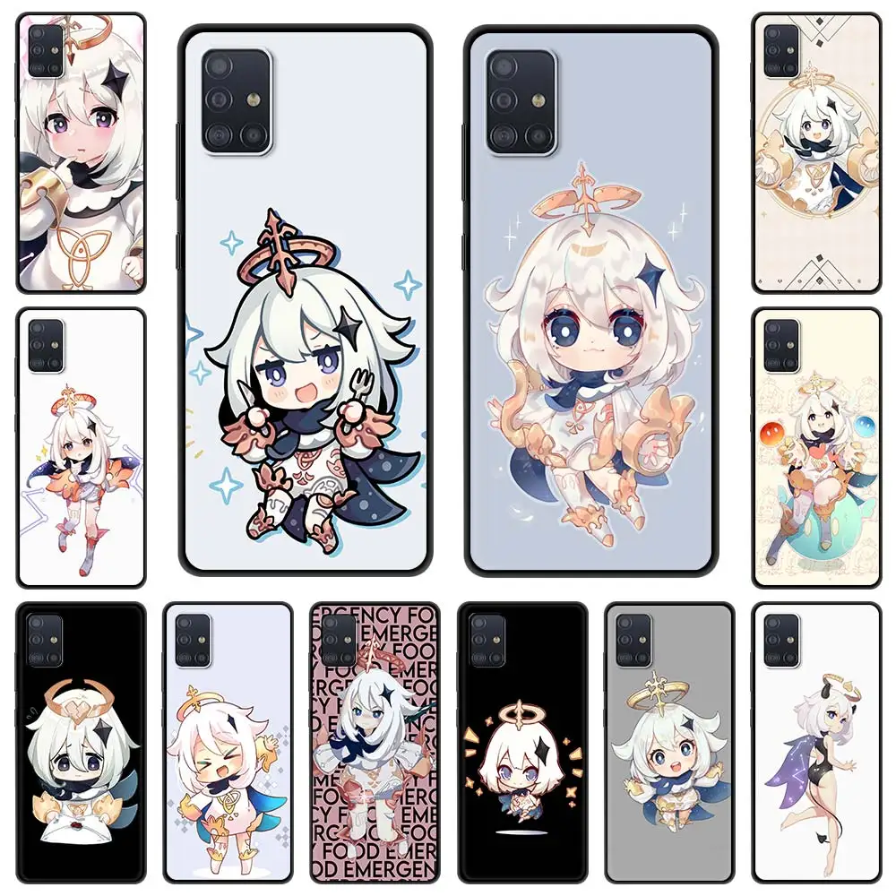 

Phone Case For Samsung Galaxy A51 A71 A50 A21s A31 A10 A41 A20e A70 A30 A11 A40 A12 Silicon Cover Genshin Impact Paimon Game