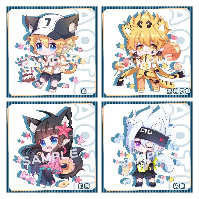 

3D Anime AOTU World Figure Grey King Phantom·S Kalie Cosplay Acrylic Keychain Exquisite Cartoon Pendant Keyring Birthday Gifts