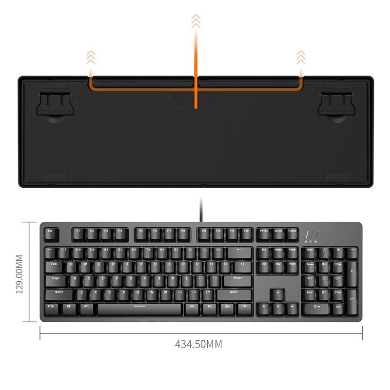 

Gaming Mechanical Keyboard High and Low Key Design Dual Color Injection Programmable Keys Desktop Laptop Keyboard