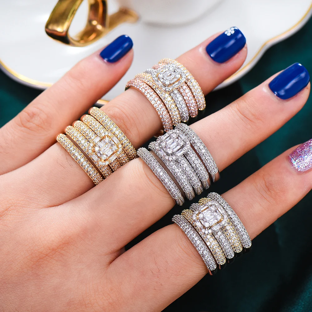 

Missvikki 2022 New Gorgeous Particularly Flexible Rings rings for women Noble Bridal Wedding Party Anniversary Gift Jewelry