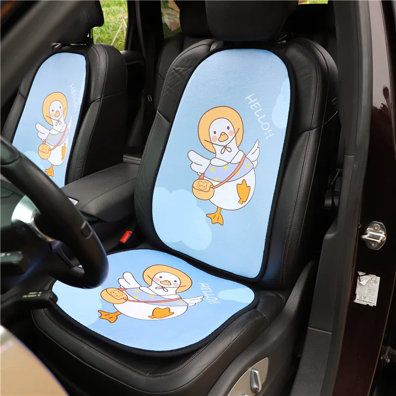 

Cartoon Seat Cover Car Cushion Creative Plush Refueling Duck Car Anti-skid Single Piece Cushion Winter Keep Warm Car Supplies